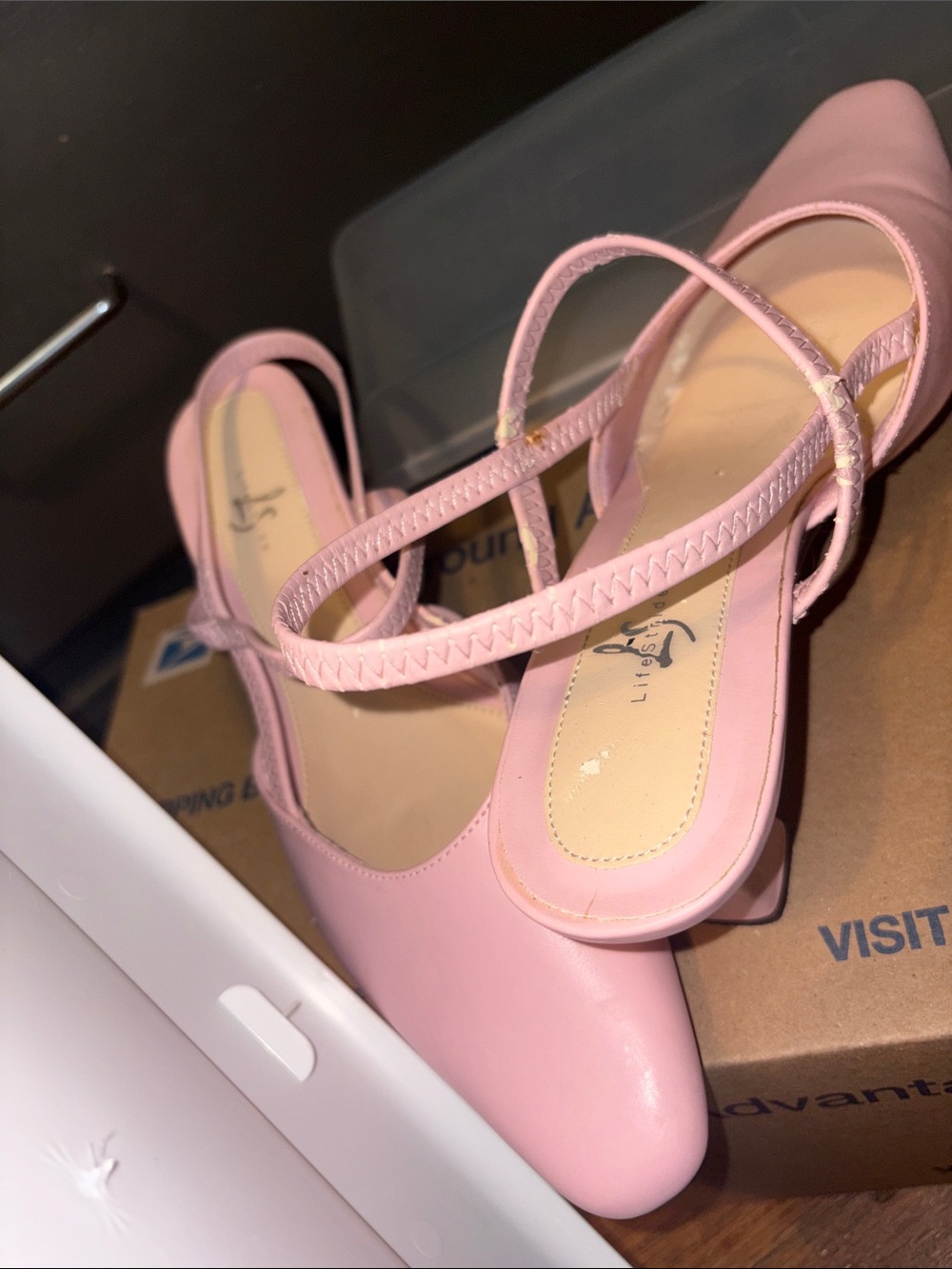 Women's Pink Slingback Flats